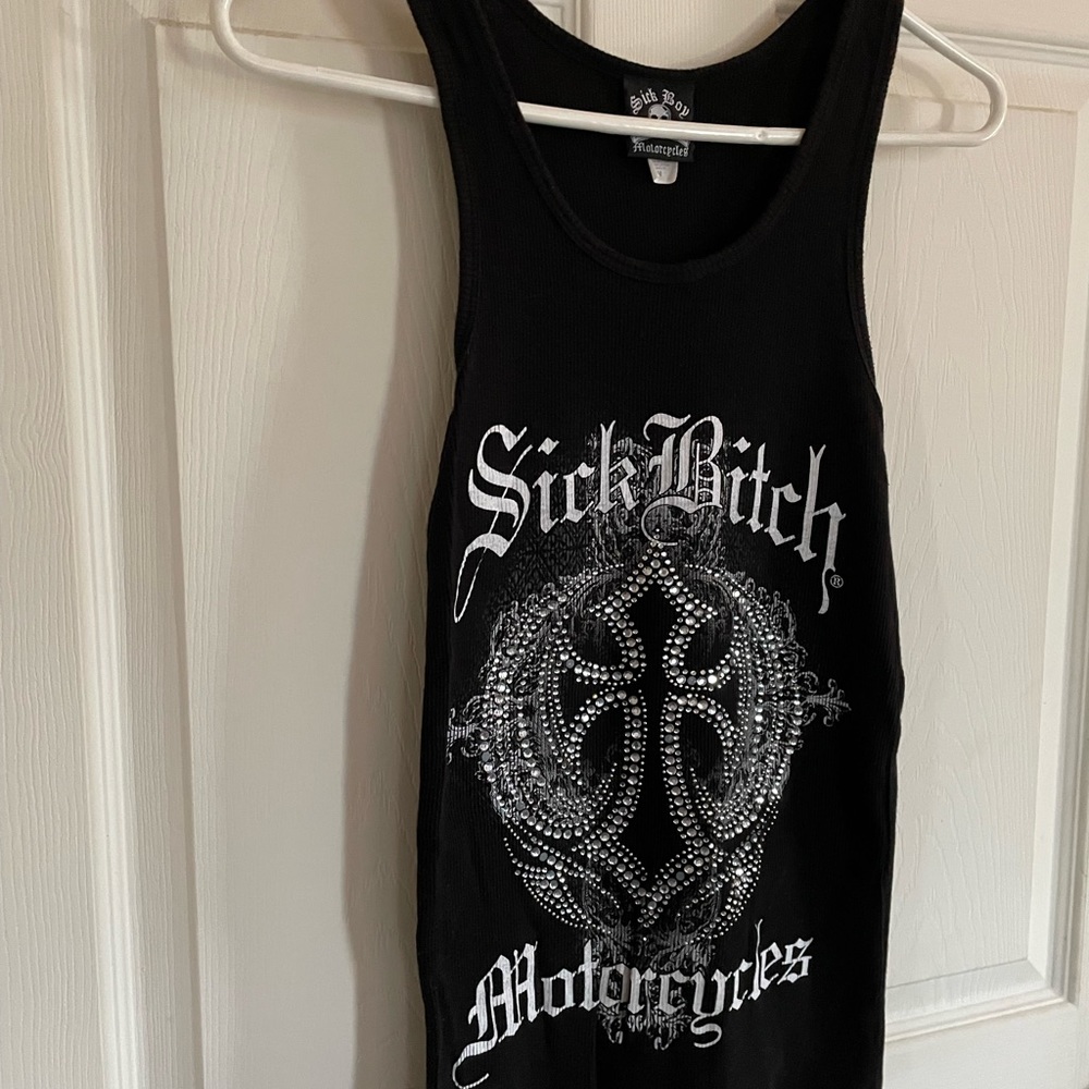 🔥Sick Bitch Crystal Tank💎